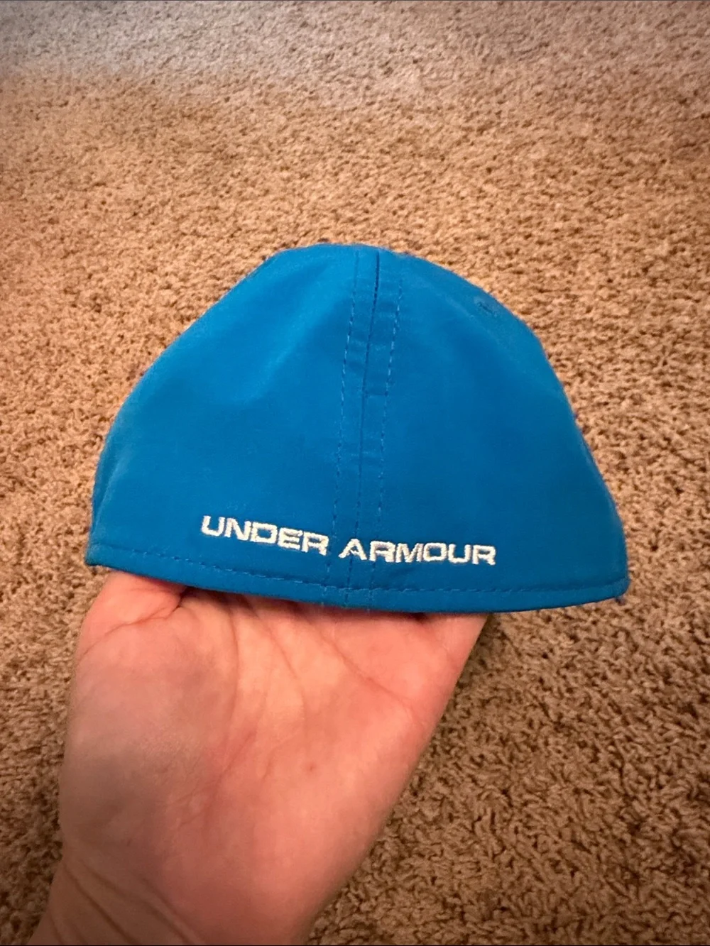 Under Armour Youth Bright Blue Cap with White Logo